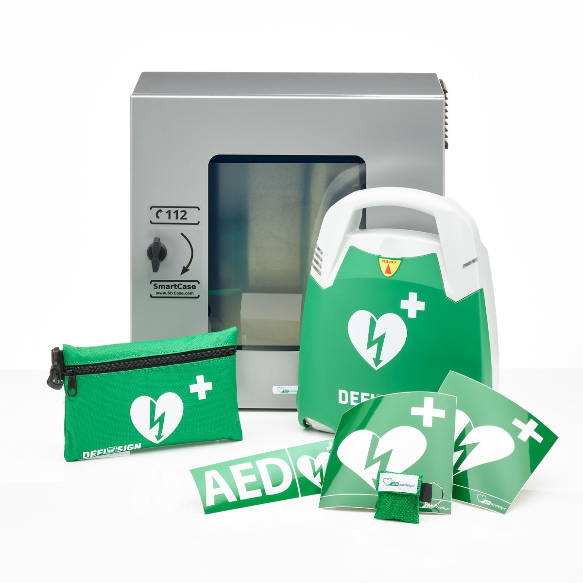 DefiSign LIFE AED + buitenkast-Grijs-Volautomaat
