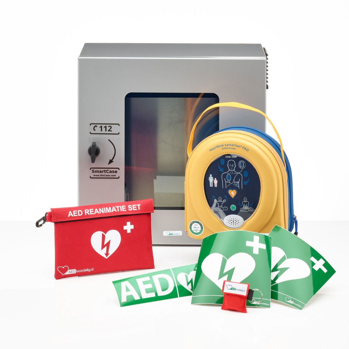 HeartSine 360P AED + buitenkast-Grijs