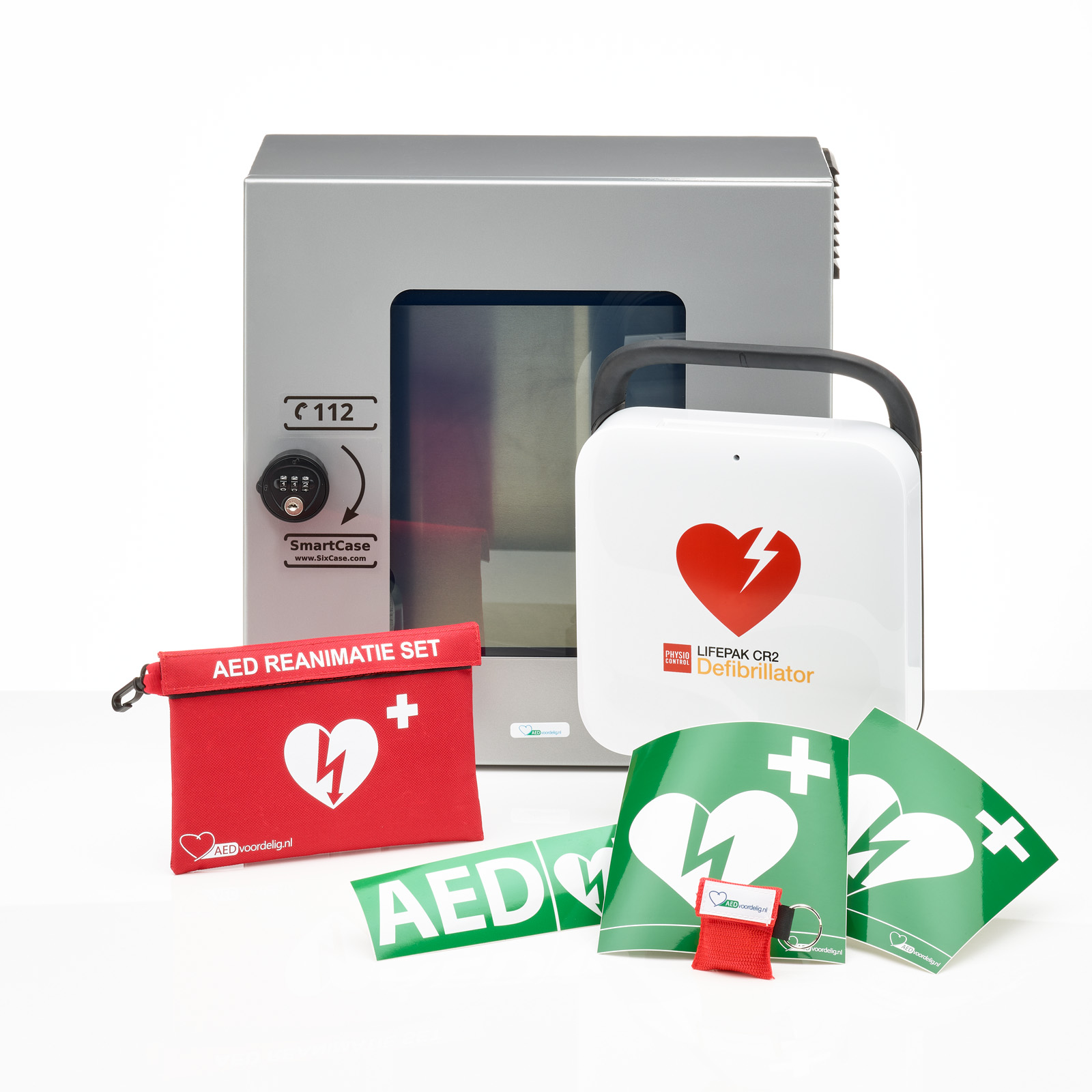 Physio-Control CR2 3G + buitenkast-Grijs met pin-Volautomaat-Nederlands afbeelding 1