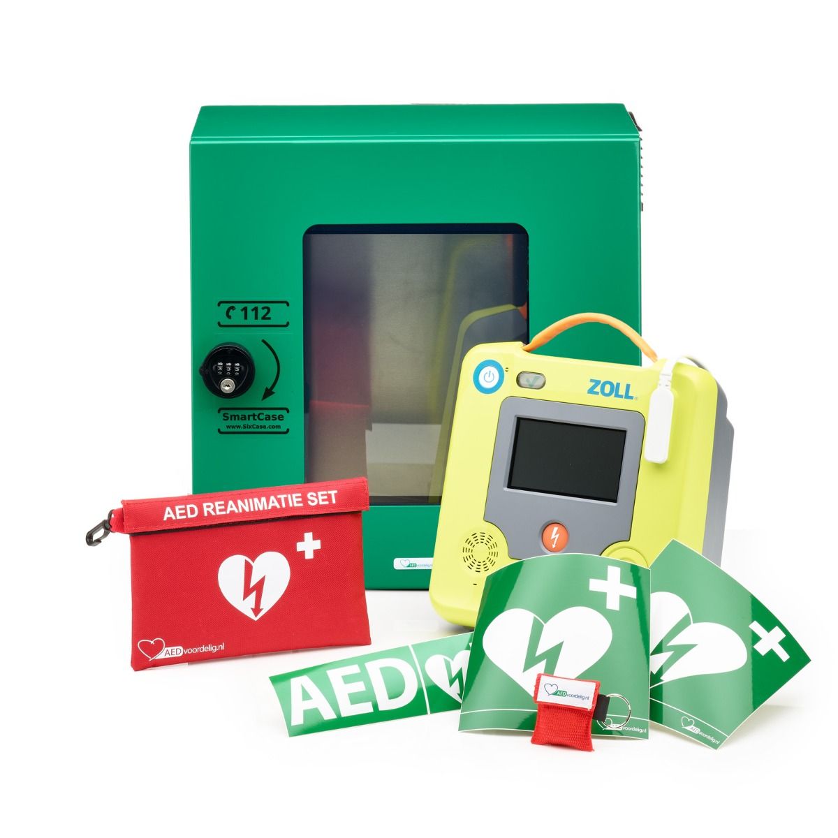 ZOLL AED 3 + buitenkast-Groen met pin-Volautomaat