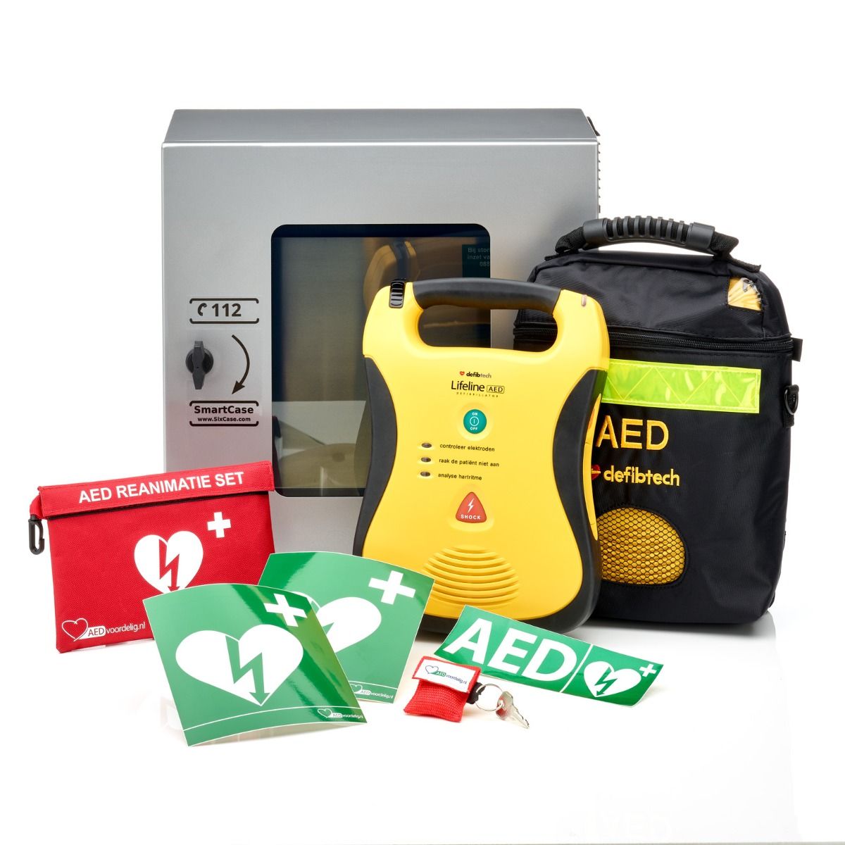 Defibtech Lifeline AED + buitenkast-Grijs-Volautomaat afbeelding