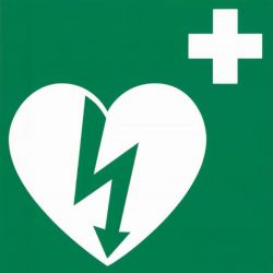 AED sticker 20x20