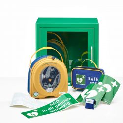 HeartSine 350P AED + groene binnenkast