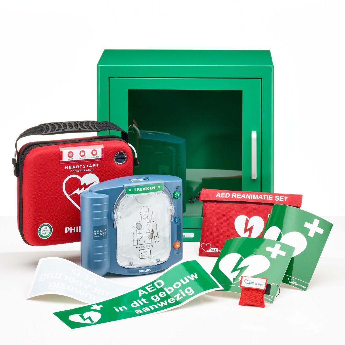 Philips HS-1 AED + binnenkast