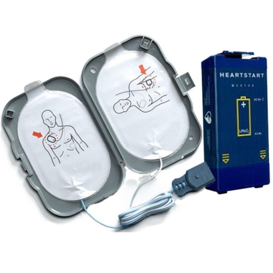 Philips FRx AED elektroden + accu