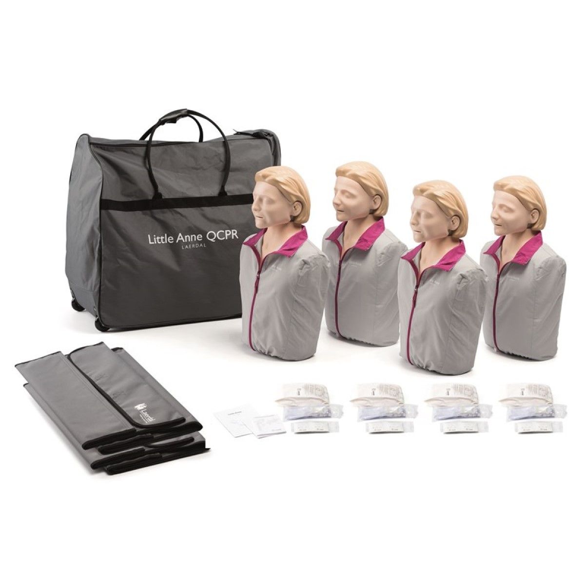 Laerdal Little Anne QCPR 4-pack, lichte huid afbeelding