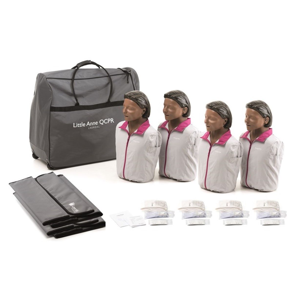 Laerdal Little Anne QCPR 4-pack, donkere huid