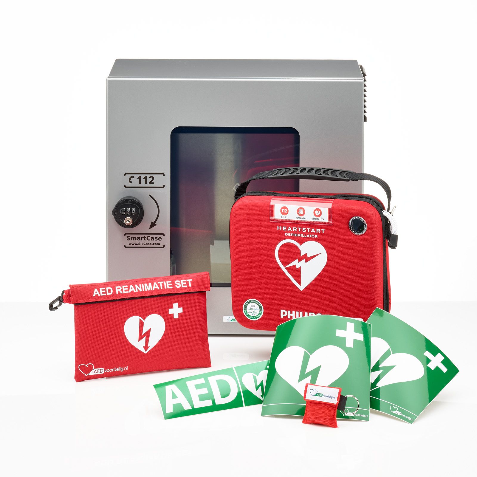 Philips AED + buitenkast-Grijs met pin