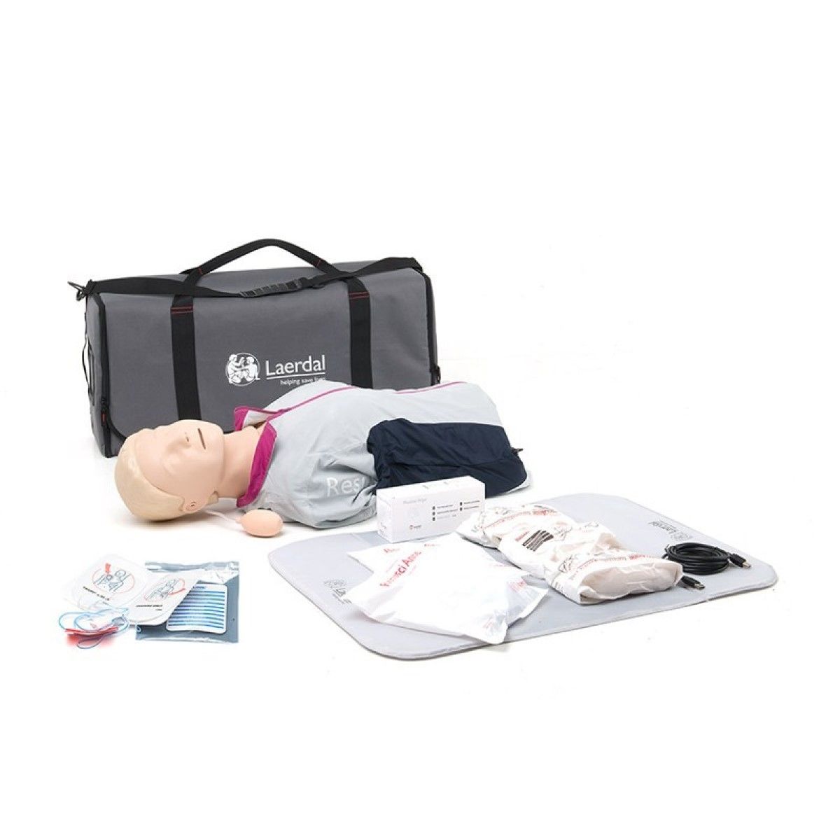 Laerdal Resusci Anne met QCPR AED Torso en Draagtas afbeelding