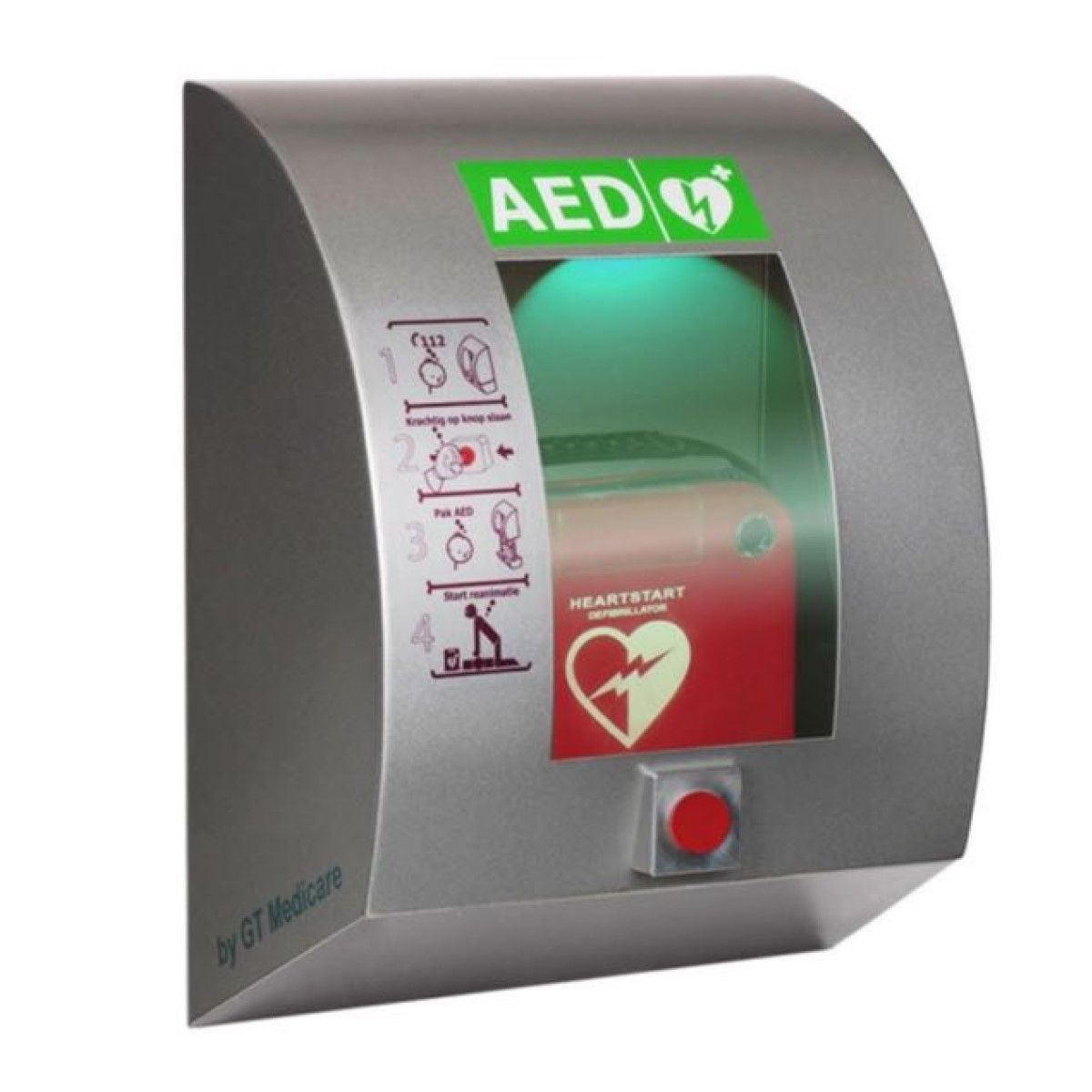 Sixcase SC1430 RVS AEDkast afbeelding