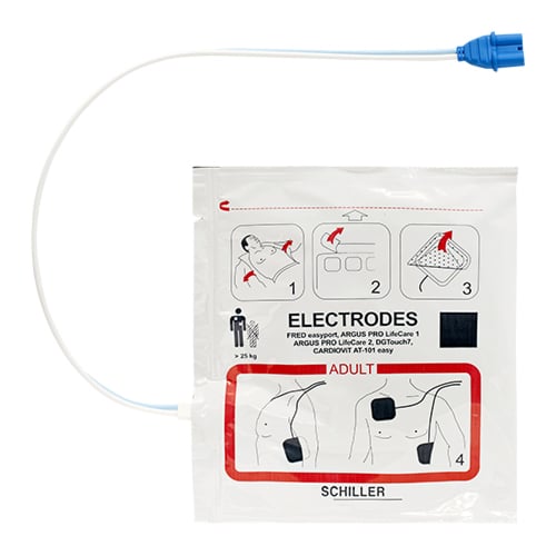 Schiller FRED EasyPort elektroden afbeelding
