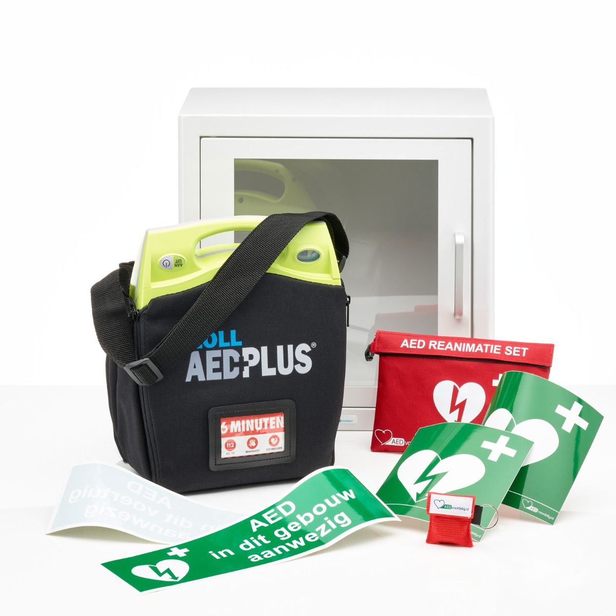 ZOLL AED Plus + binnenkast-Wit-Volautomaat afbeelding