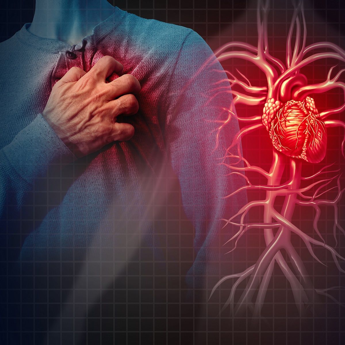 De Hartaanval En Het Hart Slaan Cardiogram Stock Foto Image of borst, cardiograaf 25384024