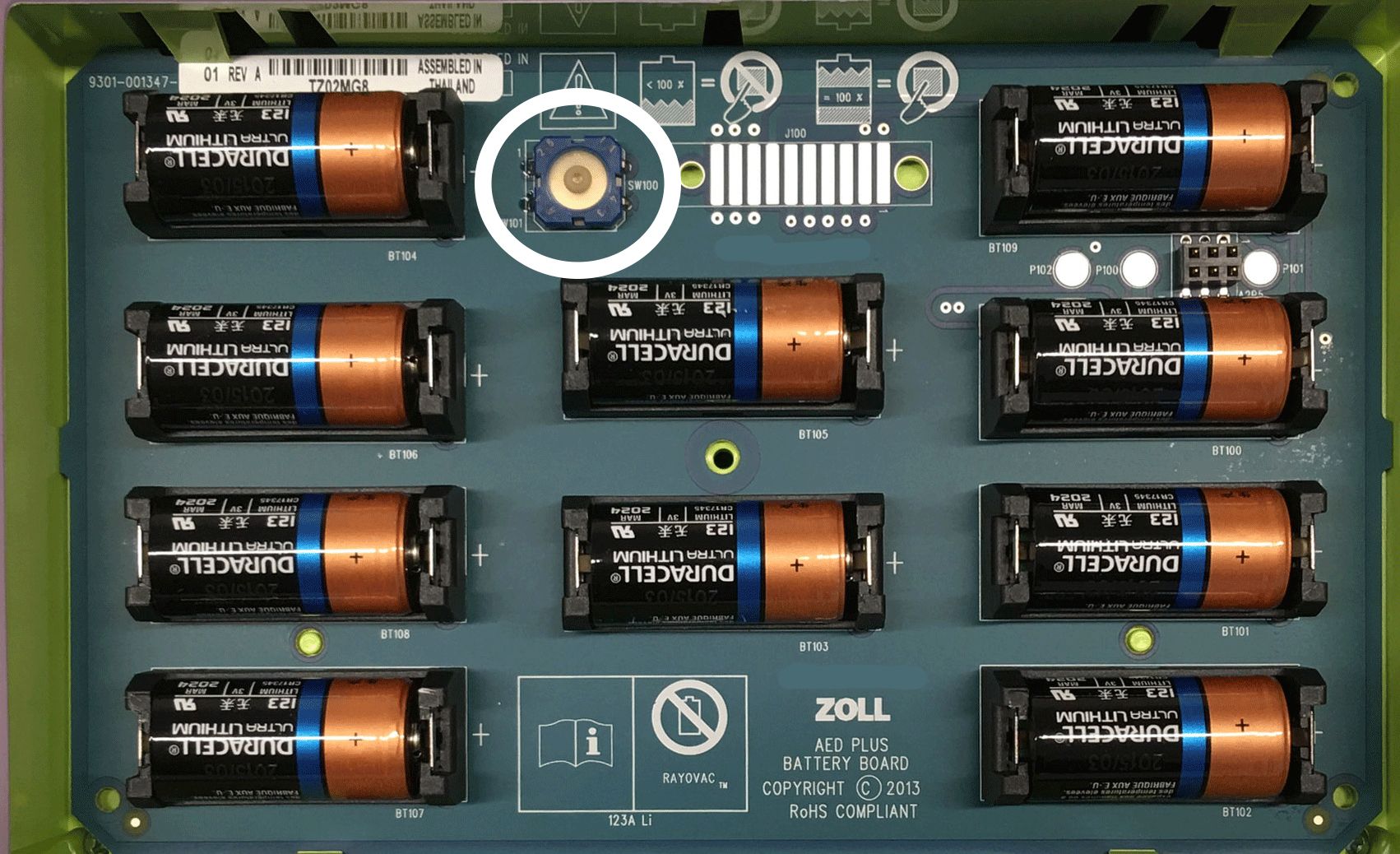 batterijen vervangen Zoll AED Plus